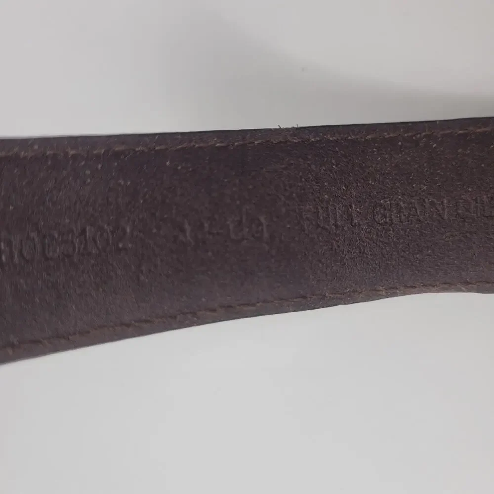 Brown Leather Belt Mens 44 Western Concho Silver Buckle Studded Cowboy Rodeo‎